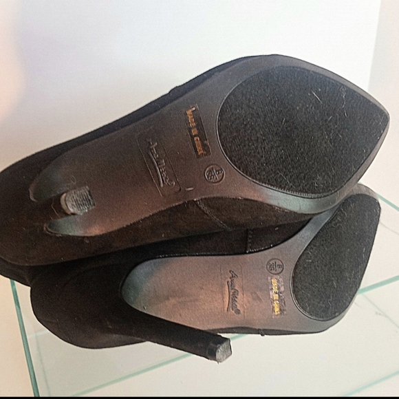 Anne Mitchelle Women Black Red Stretchy Ankle Sock Boots Size 8 - Picture 9 of 13